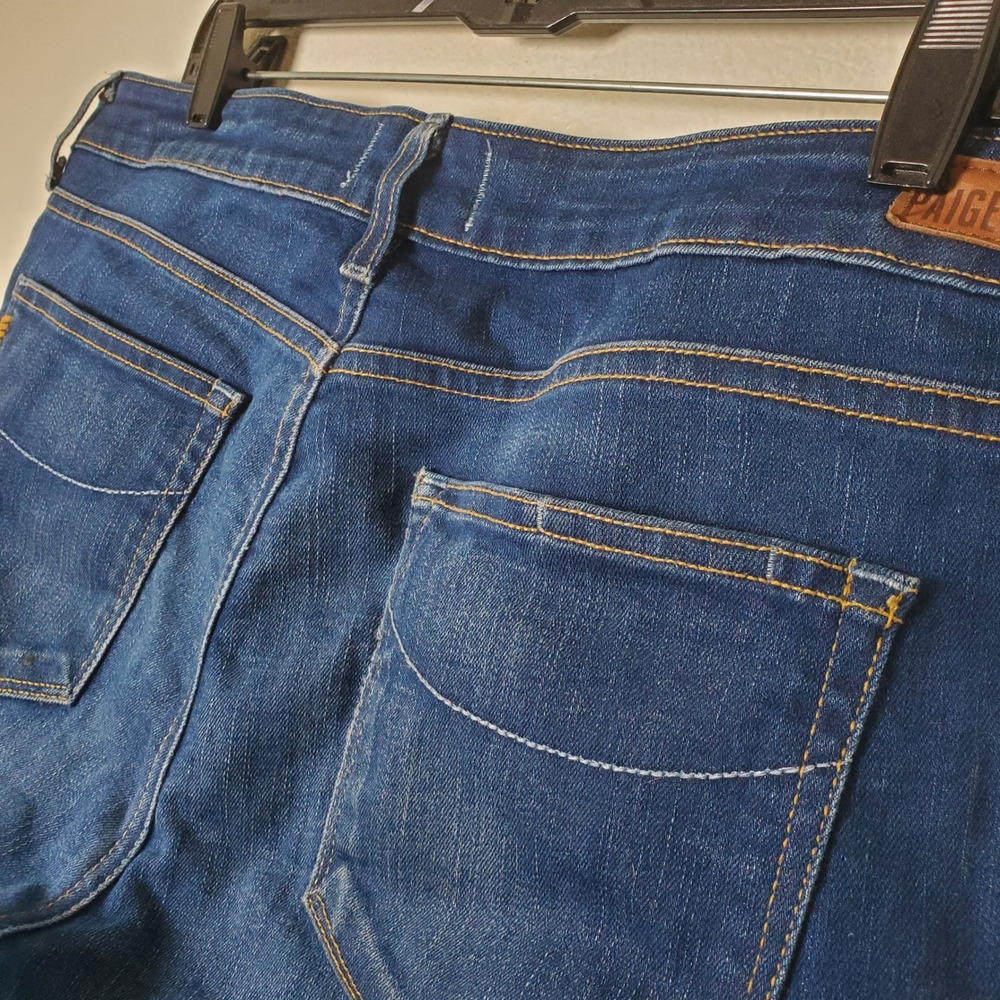 PAIGE Jimmy Jimmy Skinny‎ Jeans Blue Stretch Denim Women's Size 32 WA655 209493 - Picture 6 of 14